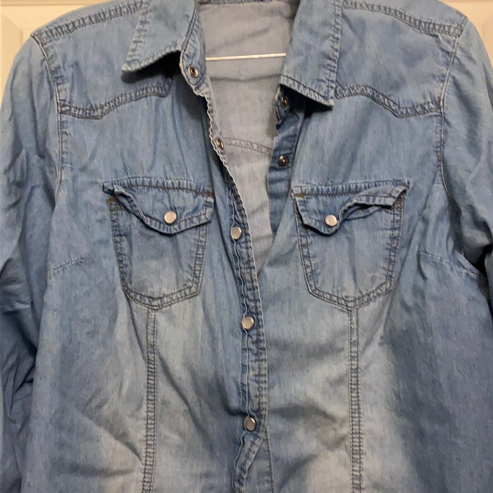Long Sleeve blue blouse
